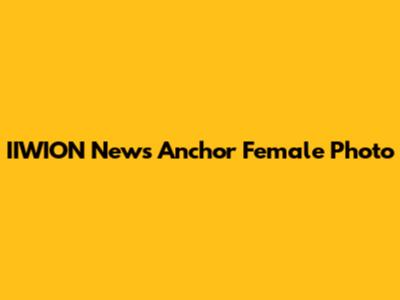 IIWION News Anchor Female Photo