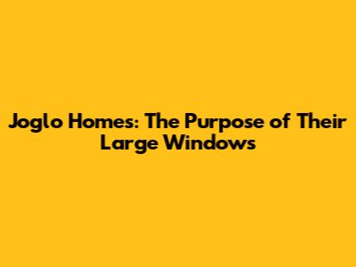 Joglo Homes: The Purpose of Their Large Windows