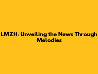 LMZH: Unveiling the News Through Melodies