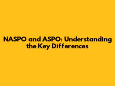 NASPO and ASPO: Understanding the Key Differences