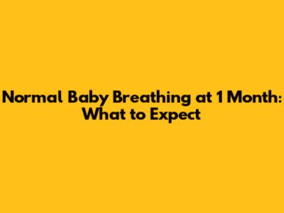 Normal Baby Breathing at 1 Month: What to Expect