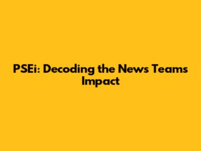 PSEi: Decoding the News Team's Impact