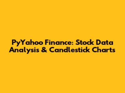 PyYahoo Finance: Stock Data Analysis & Candlestick Charts